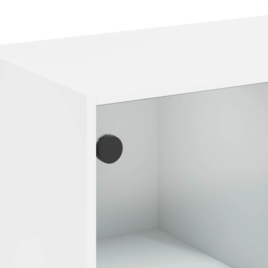 vidaXL Szafka, biała, 102x37x75,5 cm, materiał drewnopochodny