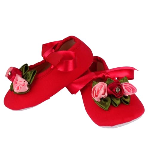 devishi Pink flower Booties | Pink-picture-13