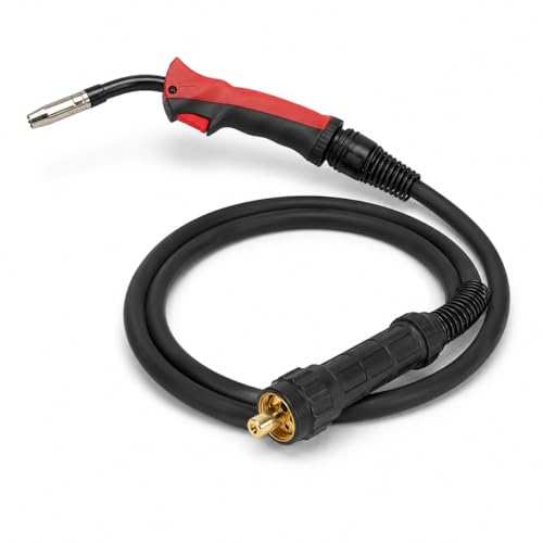 Image of 15AK MIG Welding Torch Gun 3M Cable, Heavy Duty MIG /MAG & Gasless Flux Core Welding Gun, Euro Connector, Ergonomic Handle, Heat-Resistant Durable Cable