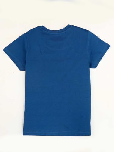 Image of Gini & Jony Girls Printed Cotton Round Neck Half Sleeve Knits Top