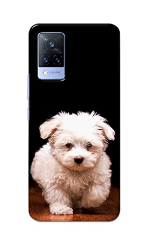 Image of PRINTFIDAA� Printed Hard Back Cover Case for Vivo V21 5G Back Cover (Puppy Dog) -2808