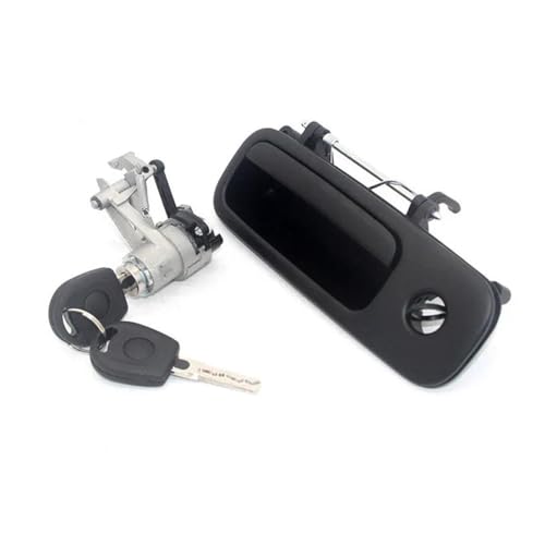 Car Interior Door Handles For Golf IV For Lupo 1997-2006 1J6827297G 1J6827565B Tailgate Rear Outer Door Handle with Lock 2 Keys(Pair)(Pair)
