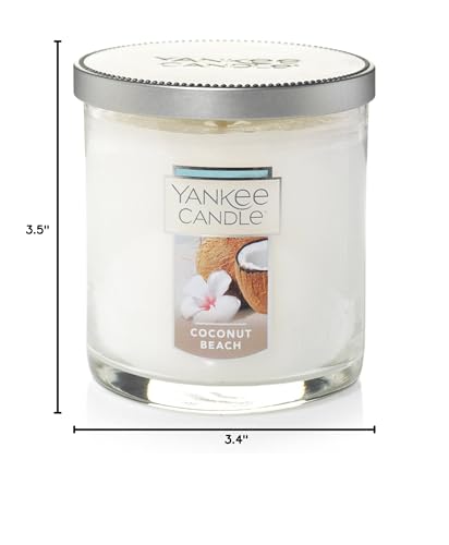 Yankee Candle Coconut Beach Scented, Classic 7oz Small Tumbler Single Wick Candle, Over 35 Hours of Burn Time