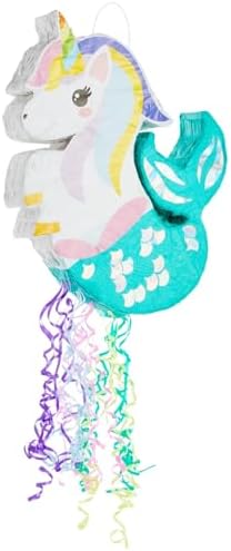 Unicorn Mermaid Pinata - Pull String Pinata for Girls Under the S...