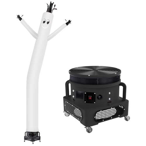 Image of MOUNTO 20ft Air Inflatable Tube Guy Puppet Dancing Man with 1HP blower Complete Set (White)