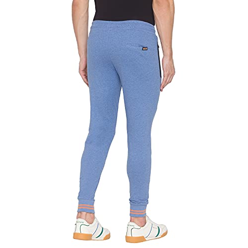 Image of Spykar Men's Mid Rise Cotton Relaxed Fit Full Length Trackpants (MKJ-02BA-11)