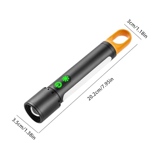 Lampe torche zoomable multifonction LED puissante pour casque de sécurité - 2