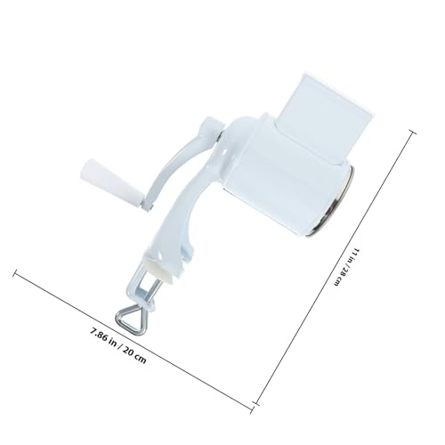 Rallador manual de queso de manivela jojofuny blanco miniatura 2