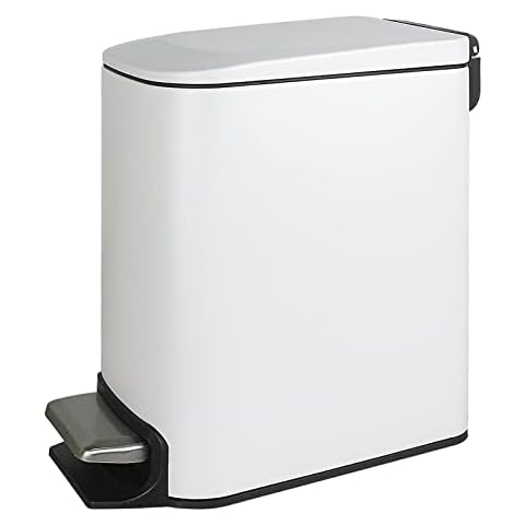 LAISU Cubo de basura delgado rectangular para baño Cover