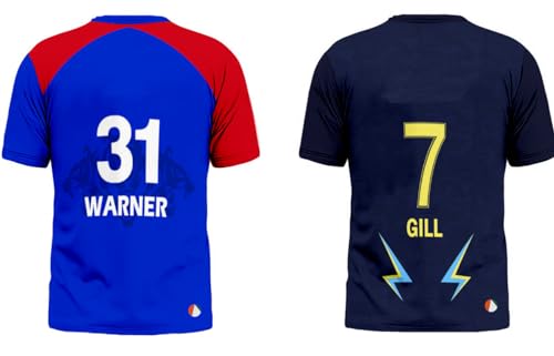 Image of Sports India IPL Cricket Team T Shirt Jersey Combo for (Kid's, Boy's & Mens) L744