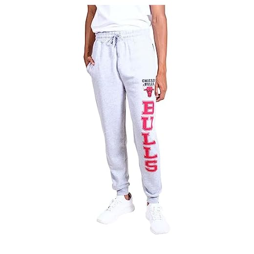 Ultra Game NBA Men's Soft Team Jogger Sweatpants, Heather Gray, Large