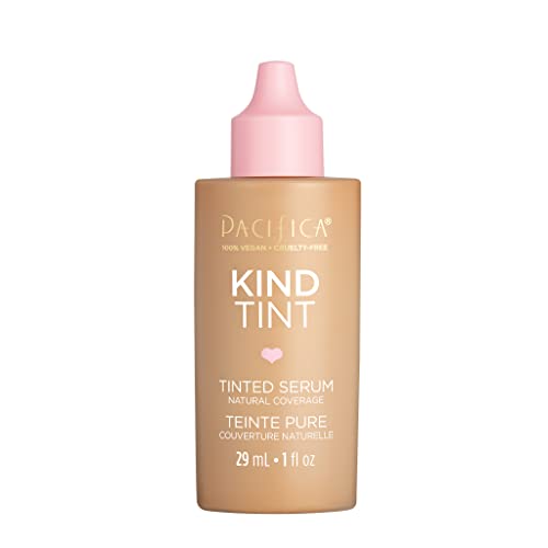 Pacifica Beauty | Kind Tint Tinted Serum | Skincare Ingredients - Vegan Collagen, Hyaluronic Acid, Vitamin C, Niacinamide, Caffeine | Lightweight Foundation | Vegan, Cruelty Free, Clean Makeup -  83823034