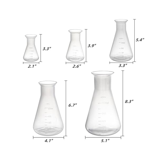10-Pack-Plastic-Erlenmeyer-Flask-Clear-Scientific-Conical-Flask-for-Students-Experiment-Laboratory-Chemical-Erlenmey-Education-Learning-Tool-50ml-100ml-250ml-500ml-1000ml 10-Pack-Plastic-Erlenmeyer-Flask-Clear-Scientific-Conical-Flask-for-Students-Experiment-Laboratory-Chemical-Erlenmey-Education-Learning-Tool-50ml-100ml-250ml-500ml-1000ml