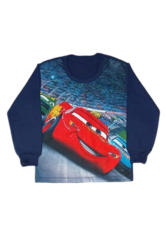 Camiseta infantil manga longa Relampago Mcqueen