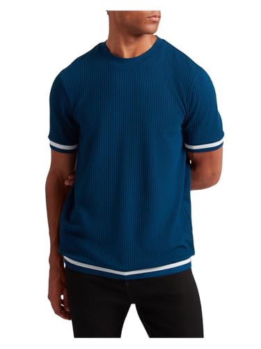Ted Baker SS Rib Texture t-shirt homme anti-plis style impeccable