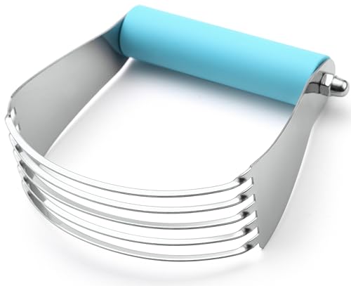 Image of Spring Chef Large Pastry Cutter For Baking, Pro Pastry Blender, Aqua Sky