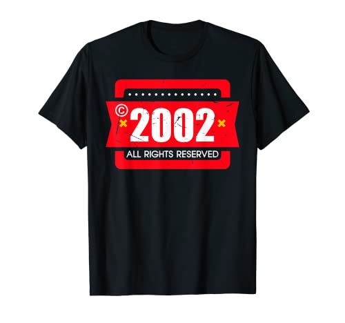 Derechos de autor 2002 Reserva de todos los derechos. Camiseta