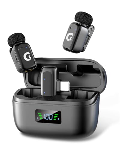 Image of GRENARO Mic for YouTube Wireless, Mini Wireless Microphone for Youtubers with 3-Level Al Noise Cancellation Mic Wireless, AI Voice Changer, 164FT Range, 30H Battery (Dual Channel Android Version)