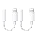 Produktbild 2 STK Kopfhörer Adapter für iPhone 11 Adapter auf 3,5 mm Klinkenadapter Dongle Anschluss Aux-Kabel Kopfhörer-Splitter Kompatibel mit iPhone 11/XS/XS Max/X/7/7/P/8/8P Aux-Audio-Dongle für Alle iOS
