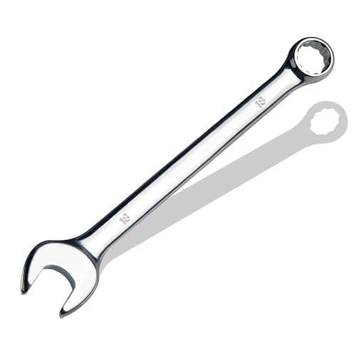 pgroup 18mm Metric Combination Wrench CR-V Steel with Mirror Polish 12-Point Design 15-Degree Offset Perfect for Auto Repair Household Car & Truck Emergency