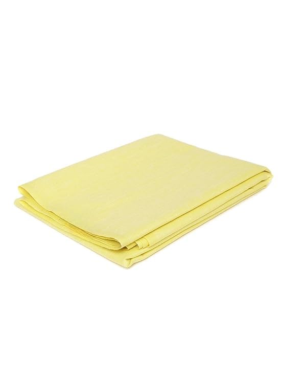 megisha Men's Premium Semi Lenan Cotton Unstitched Shirt Fabric (Yellow-2.25 Meter)-picture-43