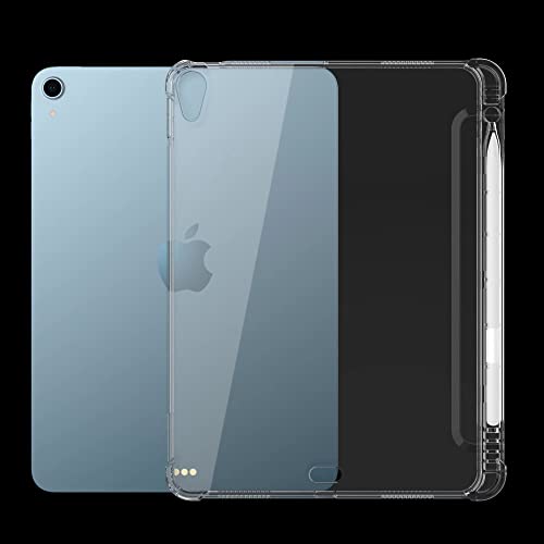 iPad mini6 第6世代 (2021年) ケース 鉛筆ホルダー Pencil 収納可能 Cavor iPad mini6 ケース Case 軽量 薄型 超薄型のシリコンでカバーし、iPad mini6 第6世代 カバー 軽量で薄型 防水保护 全面保護汚れに耐え ワイヤレス充電対応 カバー 8.3 インチiPad mini6（2021) -(透明)