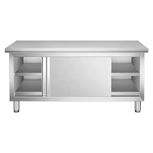 Snaweo FCTTTPBPG Stół Kuchenny ze Stali Nierdzewnej