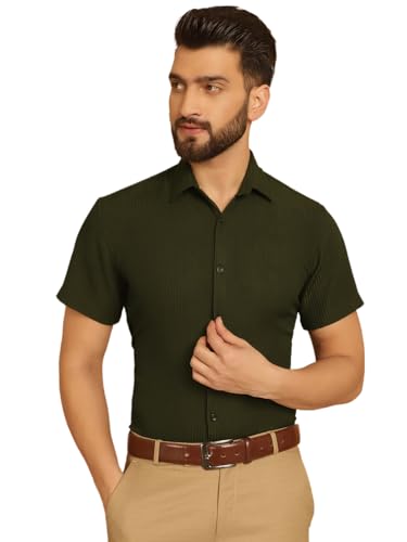 Image of Indian Needle Men's Striped Regular Fit Shirt