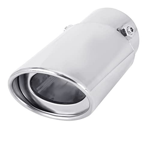 Image of Dsycar Adjustable 1.75-2.75 Inch Inlet Exhaust Tips, 3.5 inch Oval Outlet