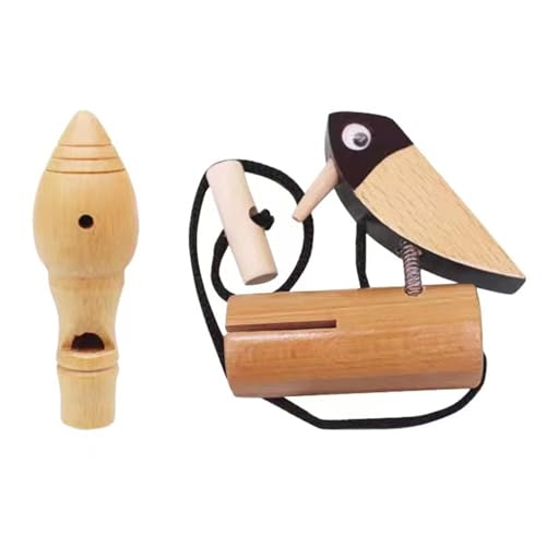 Sifflet appeau oiseaux en bois portable pour imiter les chants sans effort