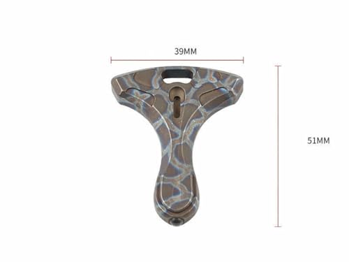 TC4 Titanium Alloy Tool, Necklace Pendant, Emergency Window Breaker, Keychain Pendant (Titanium Flame)2