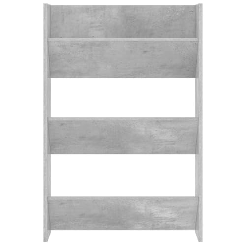 Armoire à chaussures murale gris béton lot de 2 en bois 60cm