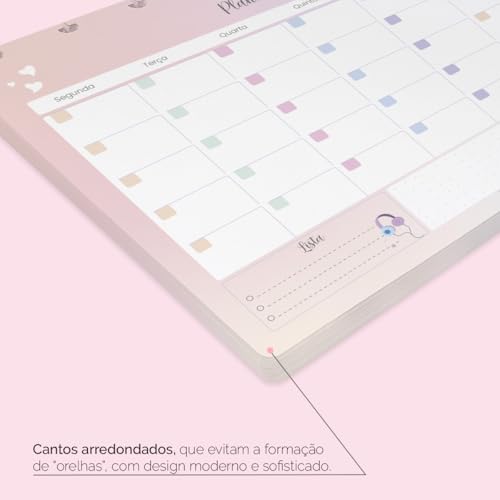 Refil Caderno De Disco iscool Planner Mensal Médio Teen