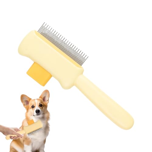 Qoukonao Pettine Per Toelettatura Cani | Spazzola Massaggiante Rimuove Pelo Gatto - Accessorio Animali Domestici Spazzole Morbide Per Cani Di Taglia Piccola Media Grande Cuccioli Conigli