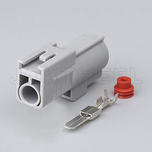 Wiring Connecting Terminals 1/5/10/20 Sets kit 1 pin Way Gray Male Sealed Waterproof Wire Harness Connector Plug Electrical Wire car Truck connectors - (Color: Male Set, Package: 20 Sets)
