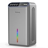 Dehumidifier for Basement (85 OZ, 800 sq ft) Quiet Dehumidifiers for Home, Auto Shut-Off, Sleep Mode, 3 Gear Timer(8H,16H,24H), Small Dehumidifier for Bedroom, Bathroom with Drain Hose