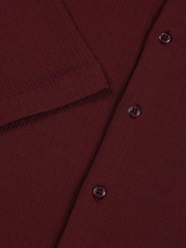 Image of Thomas Scott Men's | Solid | Half Sleeve | Slim Fit | Cotton Blend | Spread Collar | Casual Shirt
