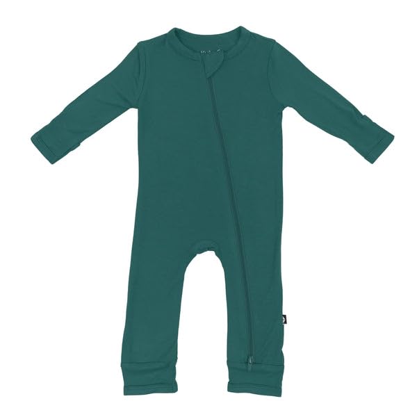 Image of KYTE BABY Unisex Rayon Made From Bamboo Zippered Rompers 0-24 Months