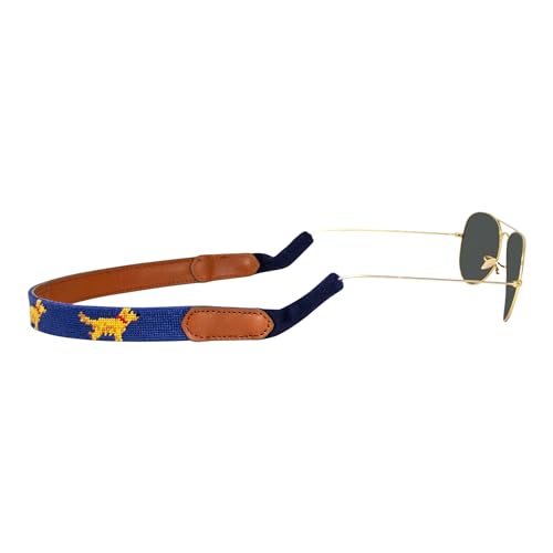 Image of Leather Hand-Stitched Needlepoint Sunglass Strap Retainer