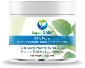SUPER NMN, polvo mononucleótido de nicotinamida puro al 99%, 0.88 onzas. Alta absorción, polvo sublingual. Proceso liofilizado. La única forma