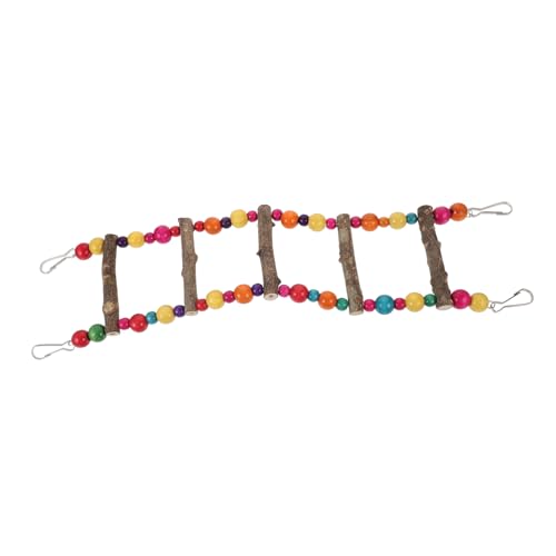 SUPVOX Parrot Toys for Medium Birds Wooden Ladder Toy Parakeet Training Ladder Birdcage Accessory for Pet Birds