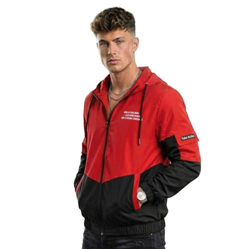 Image of Wind Cheater For Men | Winter Jacket For Men Back Print | Light Weight Men Jacket (Pack Of 1)