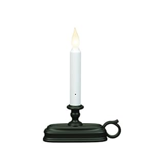 Fpc1325a battery operated 9 inch window candle with tilt to change flame color and dusk to dawn light sensor timer blackantique bronze  urban country home decor
