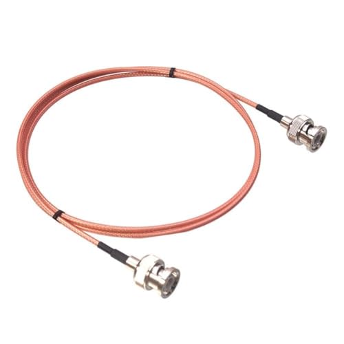 NiuLumea Cable coaxial BNC macho a macho, RG316, 3000 MHz, 2 m de longitud, extensión y aplicaciones de comunicación