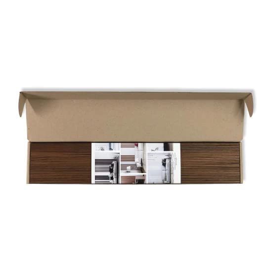 Vista 9 de Wood slat wall panel, art 3d wall panels wood, wood wall panels for interior wall decor, wall decor living room modern minimalist, wood slat wall