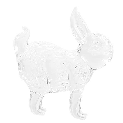 Décoration de lapin en cristal et statue design pour orner la maison