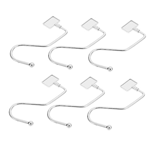 HOLIDYOYO S-Shape Desktop Hanger 6pcs Bag Hangers for Home Decor Handbag Hooks Christmas Socks Hanger for Mantle Fireplaces