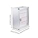 BaotyJie Phone Storage Cabinet Smartphone Storage Case Wall Mounted Transparent Door Portable Handle Lockable Phone Locker Storage Box, 48 Slots