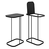 FURKIT Trash Bag Holder, 13 Gallon Durable Metal Waste Bin, 2 Pack Portable Indoor Outdoor Trash Can Stand for Kitchen, Camping, Picnic
