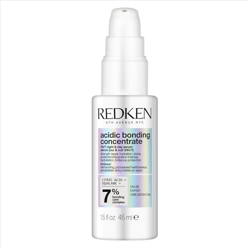 REDKEN - Sérum Jour & Nuit Acidic Bonding Concentrate - Soin Réparateur Cheveux Secs & Abîmés - Acide Citrique + Squalane - Cheveux Abîmés, Secs à Très...
